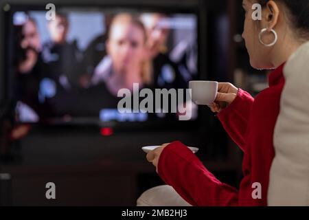 Italia, Campania, Napoli - Coffe a Napoli è una tradizione sacra che va ben oltre un sorso di deliziosa bevanda nera. Foto Stock