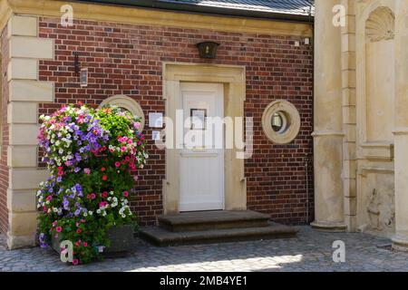 Museo scolastico di Ahaus Castello, castello ormeggiato, Ahaus, Muensterland, Westfalia, Renania settentrionale-Vestfalia, Germania Foto Stock