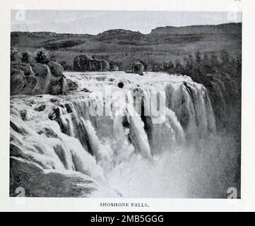 Shoshone Falls, Snake River, Idaho dall'articolo " WATER POWERS OF THE WESTERN STATES " di A. G. Allan. Dal Engineering Magazine DEDICATO AL PROGRESSO INDUSTRIALE Volume IX Aprile-Settembre 1895 NEW YORK The Engineering Magazine Co Foto Stock