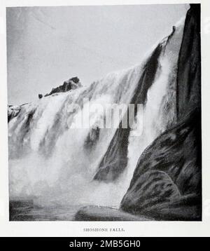 Shoshone Falls, Snake River, Idaho dall'articolo " WATER POWERS OF THE WESTERN STATES " di A. G. Allan. Dal Engineering Magazine DEDICATO AL PROGRESSO INDUSTRIALE Volume IX Aprile-Settembre 1895 NEW YORK The Engineering Magazine Co Foto Stock