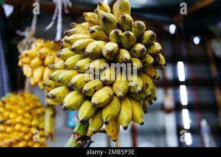 Banane sul mercato in Sri Lanka, Asia Foto Stock