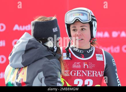 Tenda, Italia. 20th Jan, 2023. Sport Sci Cortina d'Ampezzo, discesa delle Donne, Italia di Nicolò Delago, 20 gennaio 2023. PH Felice Calabro' Editorial solo uso Credit: Independent Photo Agency/Alamy Live News Foto Stock