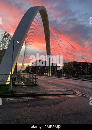 Il Ponte dell'Arco di Hulme in inghilterra Foto Stock