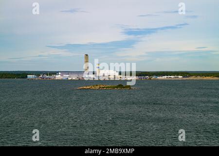 Karlskrona è una città portuale della provincia di Blekinge, nel sud della Svezia Foto Stock