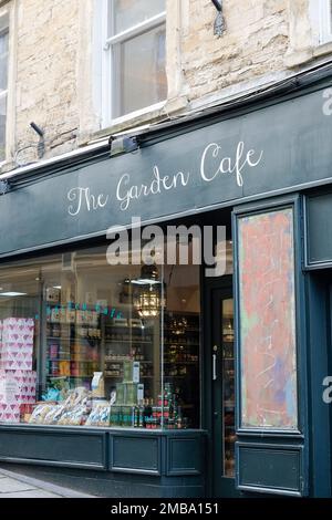 Intorno a Frome un'affascinante città del somerset. Il Garden Cafe Foto Stock