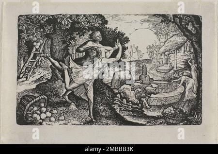 La festa del sidro, n.d. Foto Stock