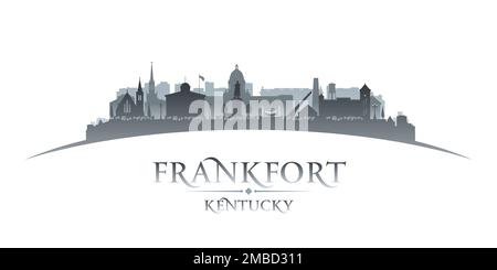 Profilo dello skyline di Frankfort Kentucky. Illustrazione vettoriale Illustrazione Vettoriale