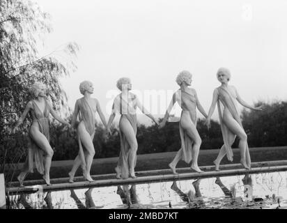 Marion Morgan ballerini, tra il 1914 e il 1927. Foto Stock