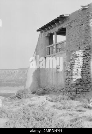 Acoma, vista sulla zona del New Mexico, tra 1899 e 1928. Foto Stock