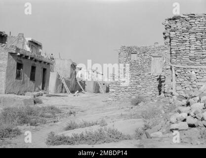 Acoma, vista sulla zona del New Mexico, tra 1899 e 1928. Foto Stock