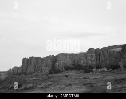 Acoma, vista sulla zona del New Mexico, tra 1899 e 1928. Foto Stock