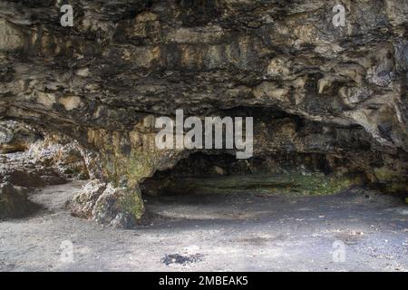 Kesslerloch - grotta preistorica per abitazione, Thayngen, Svizzera Foto Stock