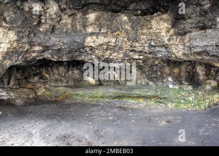 Kesslerloch - grotta preistorica per abitazione, Thayngen, Svizzera Foto Stock