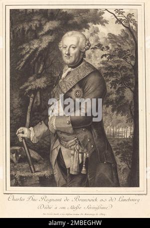 Charles Duc Regnant de Brunswick. Foto Stock