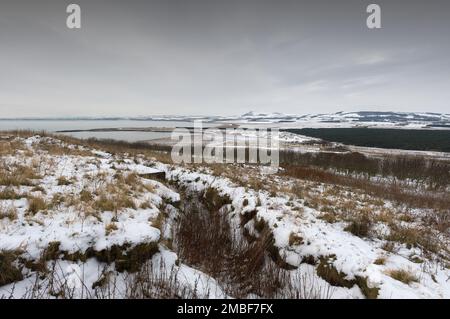 Kincraig Point Battery, Fife, Scozia Foto Stock