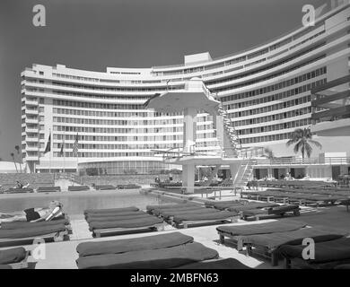 Hotel, Miami Beach, Florida, Stati Uniti, Gottscho-Schleisner Collection, 1955 Foto Stock