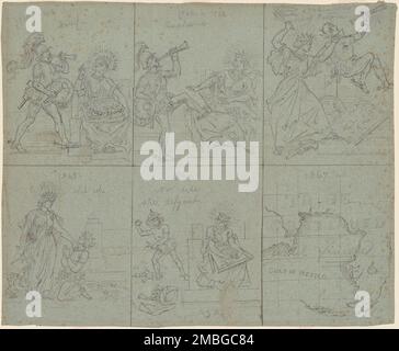 Cartoon politico della guerra civile americana, 1860s. Foto Stock