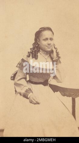 Sallie, C1860-c1869. Titolo aggiuntivo: Studio ritratto di 'Sallie.' Foto Stock
