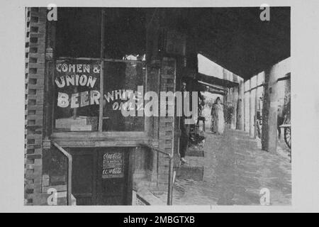 Mostrando come la linea di colore è stata disegnata dai saloni ad Atlanta, Georgia, 1908. Foto Stock