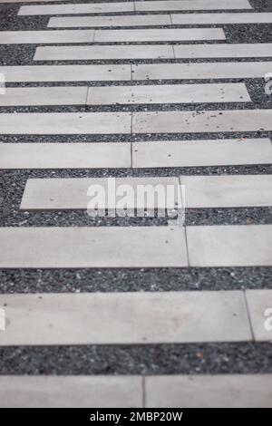 Percorso di pietre placcate in giardino casa, foto stock Foto Stock