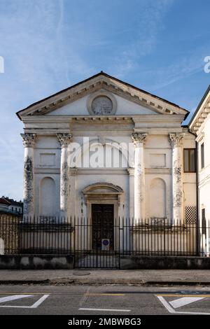 Chiesa di Santa Maria Nuova Chiesa di Vicenza, Italia, progettata da Andrea Palladio Foto Stock