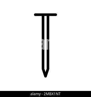 Hobbnail costruzione linea icona isolato su sfondo bianco. Icona sottile nera piatta sullo stile moderno. Simbolo lineare e tratto modificabile. Semplice A. Illustrazione Vettoriale