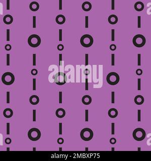 Cerchio geometrico e ripetizione di linea Illustrazione Vettoriale