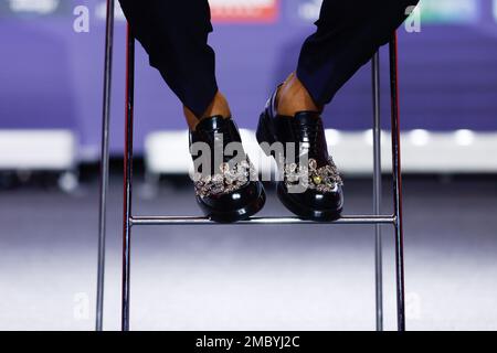 Madrid, Spagna. 20th Jan, 2023. Memphis Depay durante la sua presentazione come nuovo giocatore di Atletico de Madrid il 20 gennaio 2023 allo stadio Civitas Metropolitano di Madrid, Spagna - Foto: Oscar J Barroso/DPPI/LiveMedia Credit: Independent Photo Agency/Alamy Live News Foto Stock