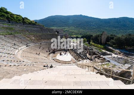 Antica città di efeso Effie sotheby, grande teatro Foto Stock