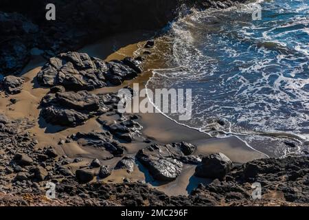 Vista dal Wayside di Strawberry Hill che si affaccia sull'Oceano Pacifico sulla costa dell'Oregon, Stati Uniti Foto Stock