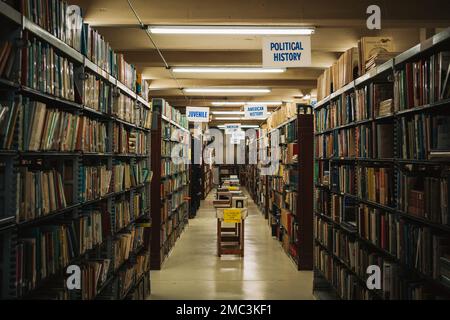 Interno della libreria dell'Ohio, Cincinnati, Ohio Foto Stock