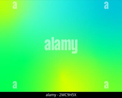 Gradiente di colore, gradiente di mesh, sfondo astratto, immagine, neon, luminoso, verde, giallo verde, turchese, blu, illustrazione Foto Stock
