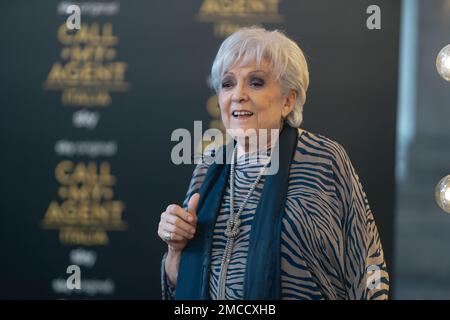 Roma, Italia. 18th Jan, 2023. L'attrice Marzia Ubaldi partecipa alla fotocall ''Call my Agent'' dello Space moderno Cinema il 18 gennaio 2023 a Roma. (Foto di Luca Carlino/NurPhoto)0 Credit: NurPhoto SRL/Alamy Live News Foto Stock