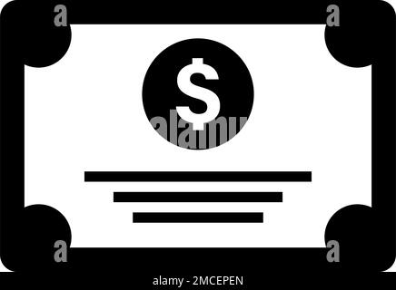 Icona delle obbligazioni statali e aziendali. Vettore modificabile. Illustrazione Vettoriale