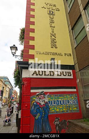 The Auld Dubliner pub tradizionale, 24 - 25 Temple Bar, Dublino, Eire, Irlanda Foto Stock