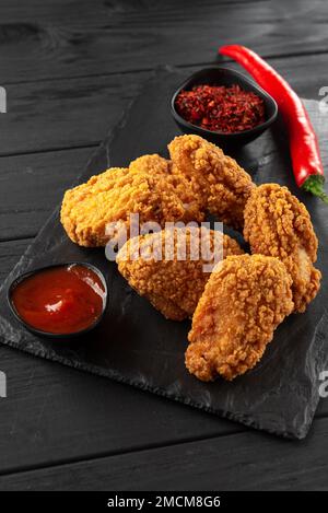 Pakora di verdure indiane con ketchup Foto stock - Alamy