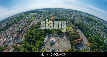 Veduta aerea di Biberach in alta Svevia Foto Stock