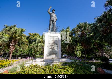 Statua del primo presidente del Mozambico dopo l'indipendenza, Samora Machel Foto Stock