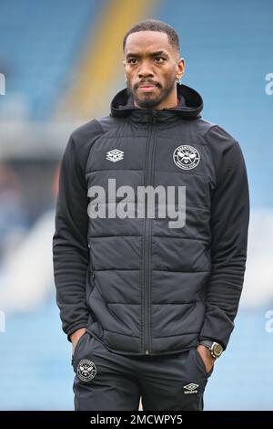 Ivan Toney di Brentford ha camminato il campo prima della partita della Premier League tra Leeds United e Brentford a Elland Road, Leeds, domenica 22nd gennaio 2023. (Credit: Pat Scaasi | MI News ) Credit: MI News & Sport /Alamy Live News Foto Stock