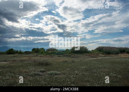 Una splendida vista sul grande Parco Nazionale del Monte Olimpo in Grecia Foto Stock