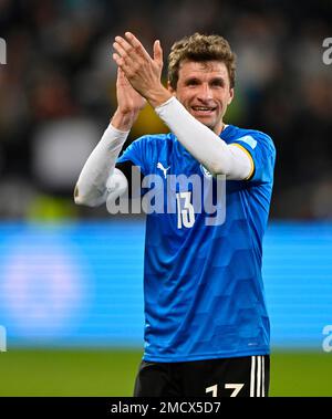 Un'ultima allegria per Thomas Mueller GER, partita internazionale, PreZero Arena, Sinsheim, Baden-Wuerttemberg, Germania Foto Stock