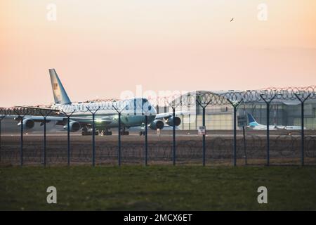 Air Force One Visit, aeroporto di Rzeszow, presidente degli Stati Uniti, Jasionka, Polonia Foto Stock