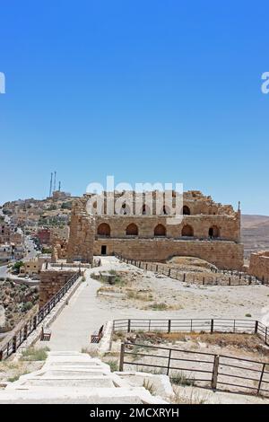 Kerak Castello, Al-Karak, Giordania Foto Stock