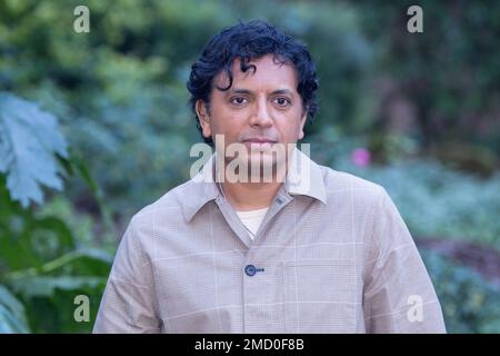 22 gennaio 2023, Roma, RM, Italia: Il regista indiano M.Night Shyamalan partecipa alla foto del film ''Knock at the Cabin'' all'Hotel De Russie di Roma (Credit Image: © Matteo Nardone/Pacific Press via ZUMA Press Wire) SOLO PER USO EDITORIALE! Non per USO commerciale! Foto Stock