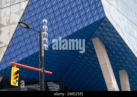 Segui le indicazioni per Downtown Yonge Street, Yonge Street Toronto, Ontario, Canada Foto Stock