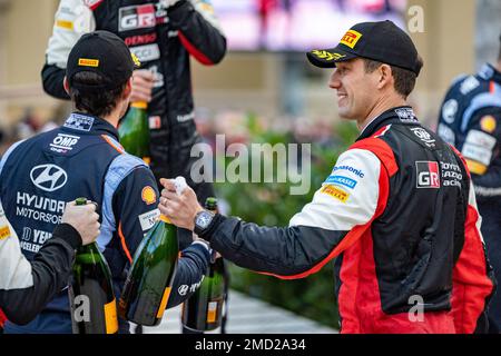 OGIER Sébastien (fra), TOYOTA GR Yaris Rally1 Hybrid, ritratto durante la Rallye Automobile Monte Carlo 2023, 1st° round del WRC World Rally Car Championship 2023, dal 19 al 22 gennaio 2023 a Monte Carlo, Monaco - Foto Nikos Katikis / DPPI Foto Stock