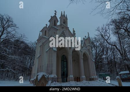 Wien, Vienna: Cappella Sisi, neve nel 19. Döbling, Vienna, Austria Foto Stock