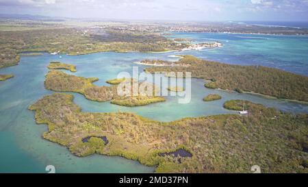 mauritius Île aux Cerfs fucilato Foto Stock