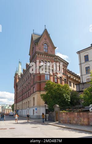 STOCCOLMA, SVEZIA - 24 AGOSTO 2022: Strade di Gamla Stan (città vecchia) Foto Stock