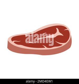 modello di disegno vettoriale logo meat icon Foto Stock